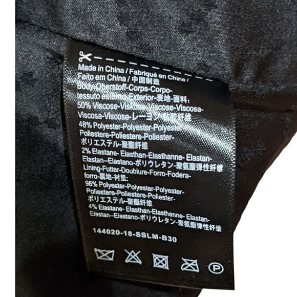 Scotch & Soda Maison Scotch Jolie Vagabonde Navy Patterned Blazer Size M - Picture 10 of 10